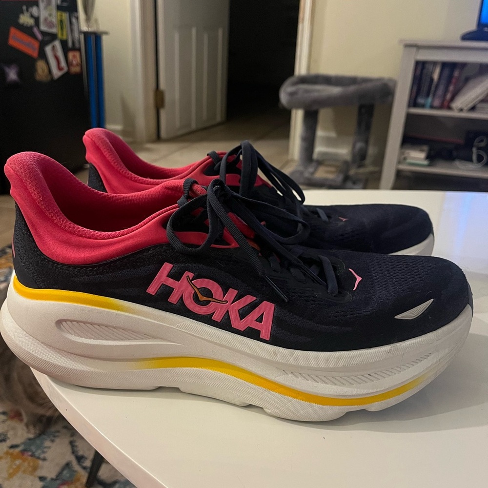 HOKA Women's size 11 Running Shoes - Navy and Pink